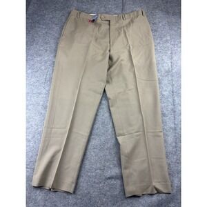 Lauren Ralph Lauren Mens Pants Brown Size 38x30 Total Comfort Pant 100% Wool SEE